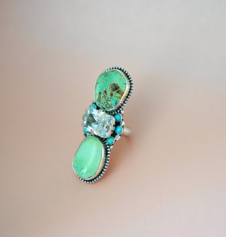 Gem and Carico Lake Turquoise Ring (8.5)