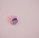 Crystal and Turquoise Resin Ring (8)