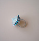 Seashell and Turquoise Ring (7)