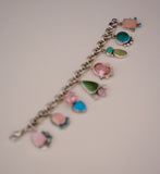Repurposed Vintage Tiffany & Co. Bracelet with Turquoise Charms