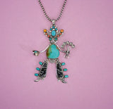 Turquoise Cowboy Statement Necklace