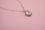 Gem and Turquoise Pendent (18”)