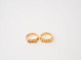 YEE HAW Gold Vermeil Rings (Size 8)