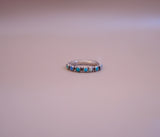 Turquoise and Mixed Stone Eternity Band (Size 7.5)