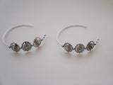 The Turquoise Concho Hoops