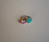 Adjustable Gem and Turquoise Ring (7)
