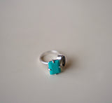 Turquoise Horseshoe Ring (Size 7.5)