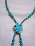 Beaded TEXAS Turquoise Bolo