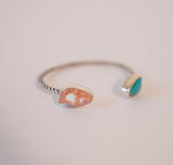 Royston Turquoise and Opal Cuff