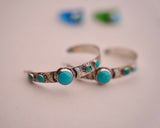Kingman Turquoise Hoops