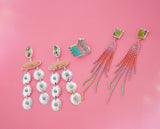 Turquoise Concho Earrings