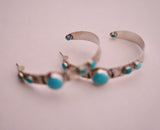 Kingman Turquoise Hoops