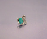 Adjustable Boot and Turquoise Ring (6.5)