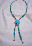 Beaded TEXAS Turquoise Bolo