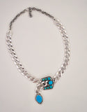 Sterling Buckle Necklace (15-18”)