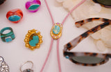 The Gold, Gem and Turquoise Bolo