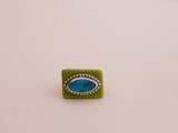Turquoise Resin Ring (7.5)