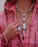 Pink Conch Necklace (18”)