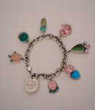 Repurposed Vintage Tiffany & Co. Bracelet with Turquoise Charms