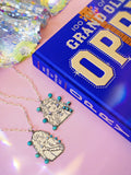 Hand-Carved Queen of Country Pendent
