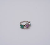 Turquoise Star and Gem Ring (Size 7)