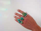 Royston Turquoise and Gem Ring (Size 8)