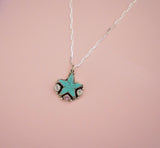 Turquoise Star Necklace (18”)
