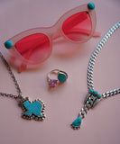 Adjustable Gem and Turquoise Ring (7)