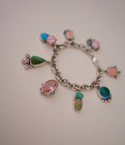 Repurposed Vintage Tiffany & Co. Bracelet with Turquoise Charms