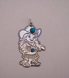 Cowboy and Cowgirl Pendents