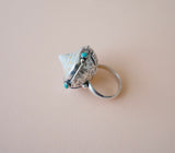 Seashell and Turquoise Ring (7)