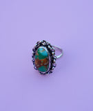 Royston Turquoise Link Ring (Size 7)