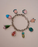 Repurposed Vintage Tiffany & Co. Bracelet with Turquoise Charms