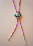 Seashell, Gem and Turquoise Bolo