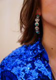 Kingman Turquoise Concho Hoops