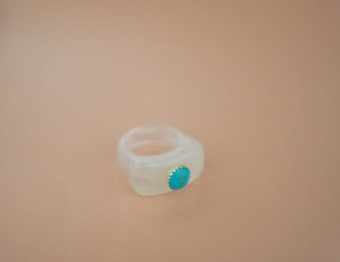 Kingman Turquoise Ring (Size 8)