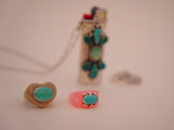 Turquoise Heart Ring (Size 7.5)