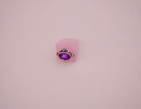 Crystal and Turquoise Resin Ring (7.5)