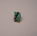 Gem and Turquoise Ring (Size 8.5)