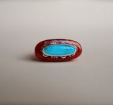 Turquoise Resin Ring (Size 7)