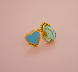 Turquoise & Heart Statement Ring (8)