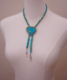 Beaded Turquoise Bolo