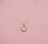 Gem and Turquoise Pendent (18”)