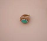 Turquoise Heart Ring (Size 7.5)