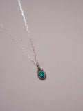 Kingman and Rose Cut Green Diamond Pendent (18”)