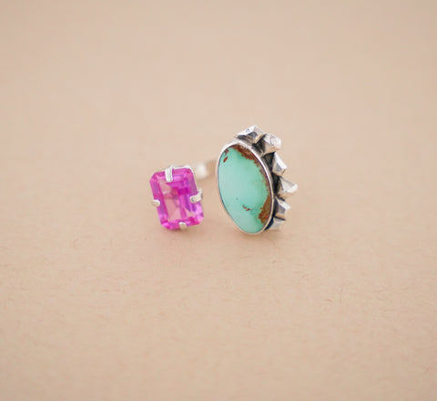 Adjustable Gem and Turquoise Ring (8)