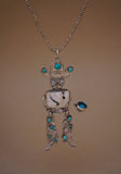 Turquoise Cowboy Statement Necklace