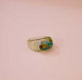 Turquoise and Green Resin Ring (8)
