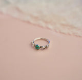 Kingman, Pearl and Gem Ring (Size 7.5)