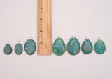 Recycled Turquoise and Resin Pendents